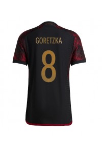 Fotbalové Dres Německo Leon Goretzka #8 Venkovní Oblečení MS 2022 Krátký Rukáv
